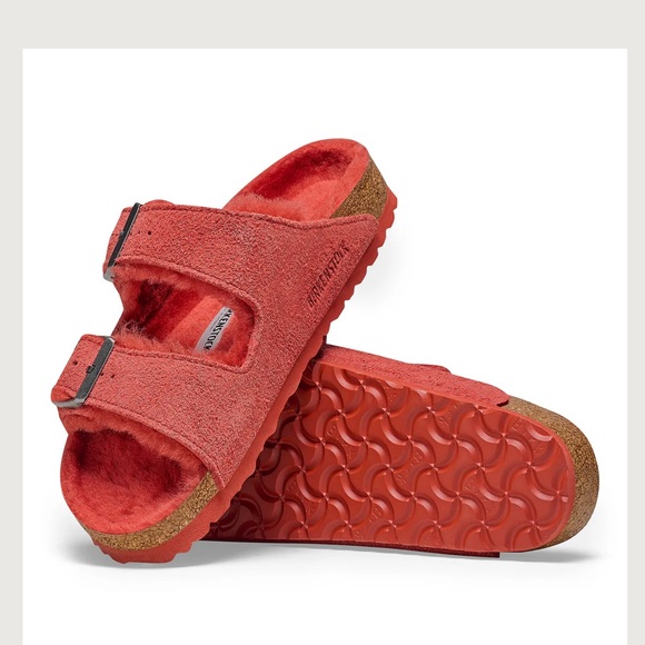 New in box Birkenstock sienna red Arizona sandals - Picture 7 of 11